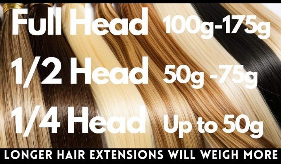 How many grams of hair extensions do I need