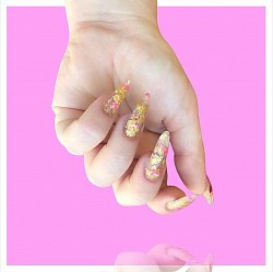 Press On Nails While You Process at Goddess Hair Tribe Bangor County Down