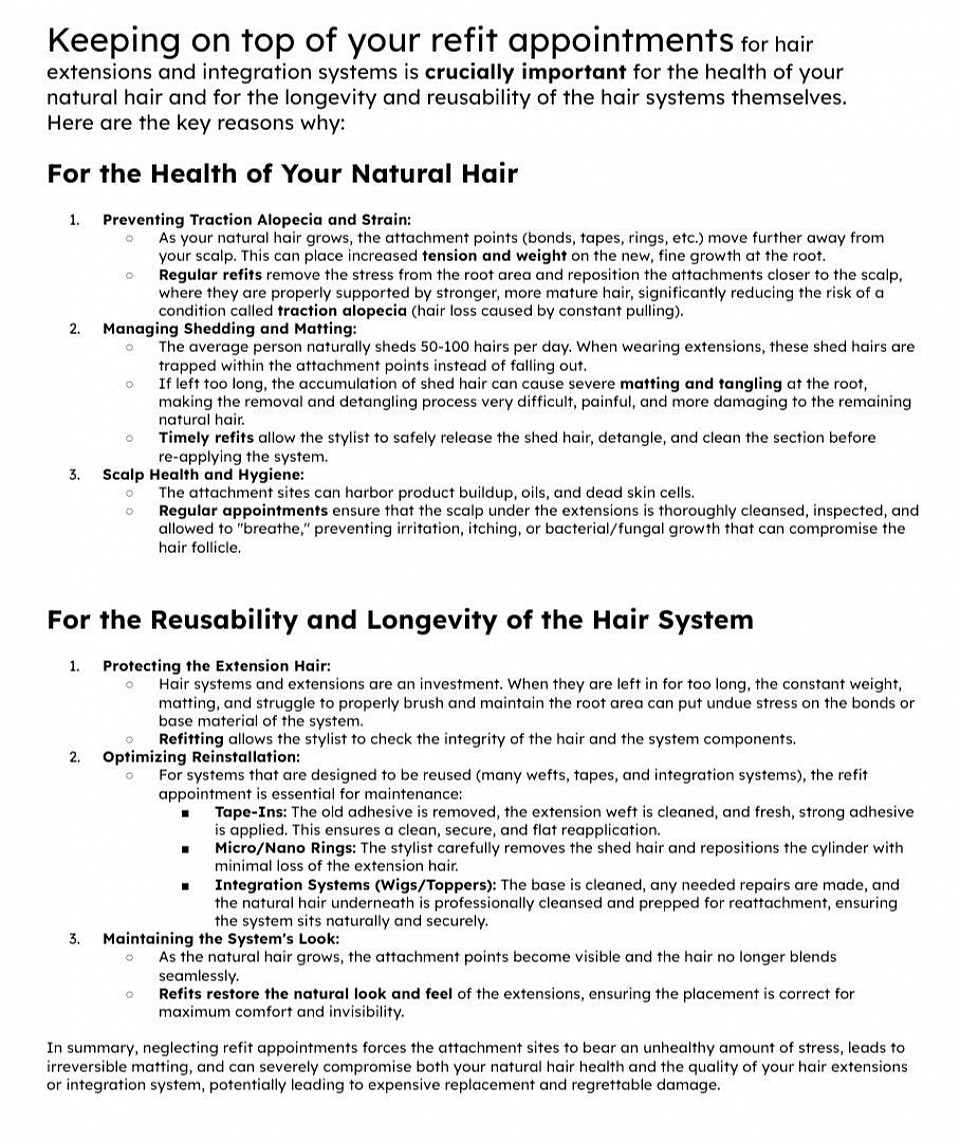 The Importance of Hair Extensions And Integration System Maintainence