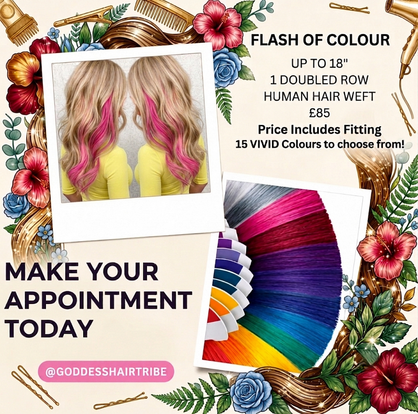 Flash of Colour Festival Hair